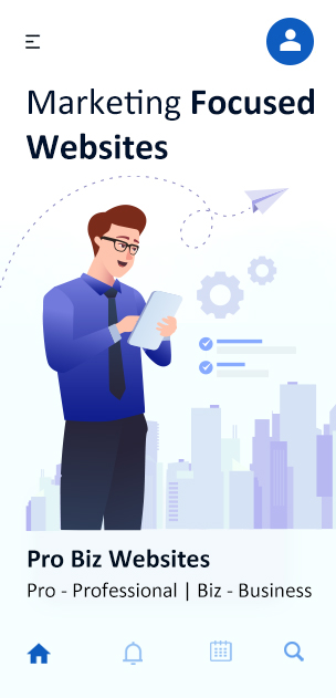 Marketing focused website